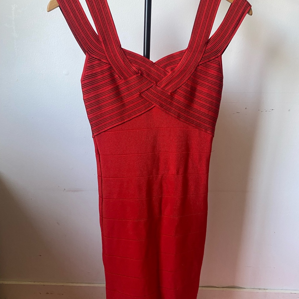 bebe Striking Red Mini Dress